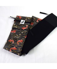 Bag wooden weapons KOI black